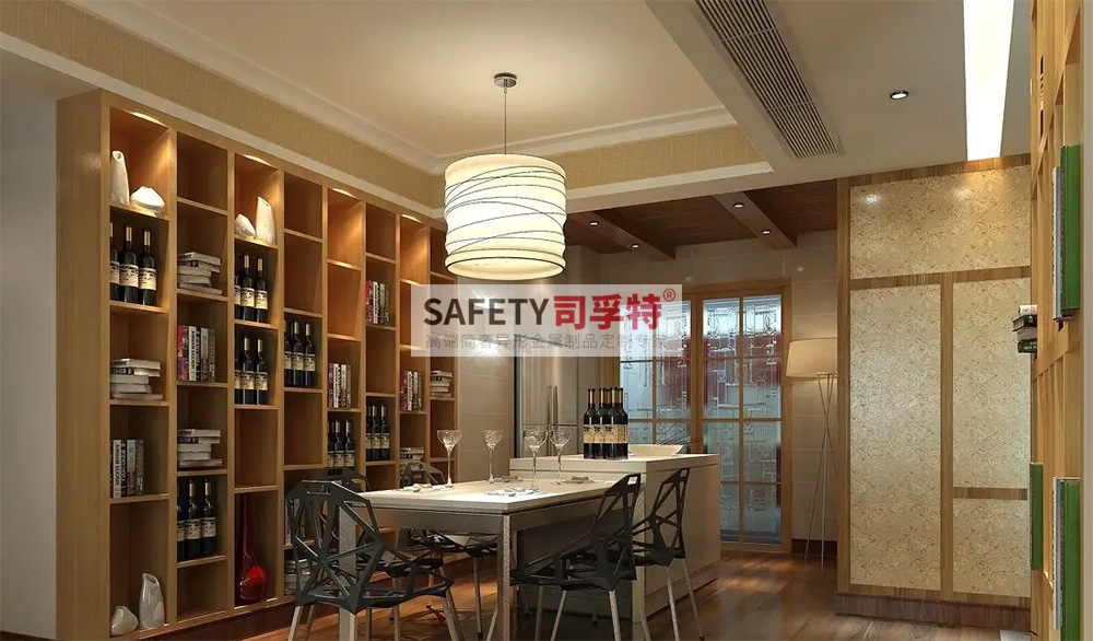 酒柜放到哪里合適？什么酒柜顯得高檔？【不銹鋼酒柜(圖4)