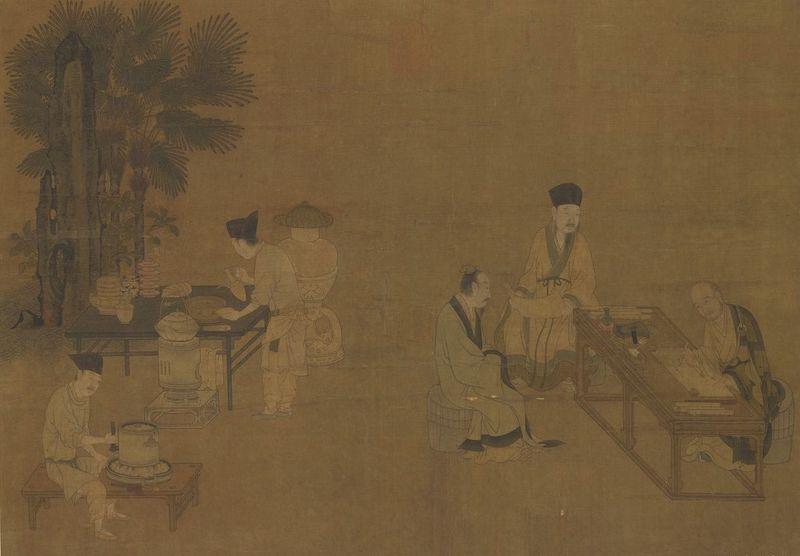 重拾“圍爐煮茶”文化，一起看看故宮藏畫里的“圍爐煮茶”[精制鋼圍爐茶桌](圖2)