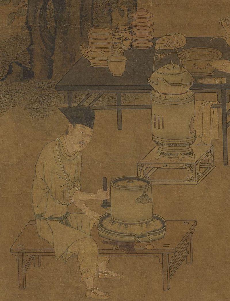 重拾“圍爐煮茶”文化，一起看看故宮藏畫里的“圍爐煮茶”[精制鋼圍爐茶桌](圖3)