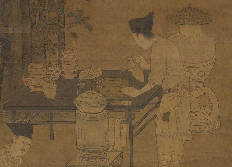 重拾“圍爐煮茶”文化，一起看看故宮藏畫里的“圍爐煮茶”[精制鋼圍爐茶桌](圖4)