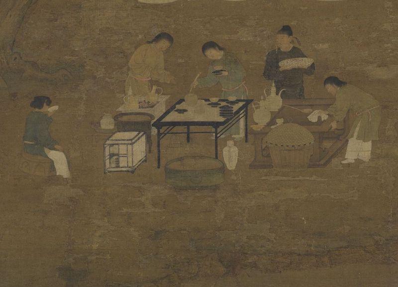 重拾“圍爐煮茶”文化，一起看看故宮藏畫里的“圍爐煮茶”[精制鋼圍爐茶桌](圖6)