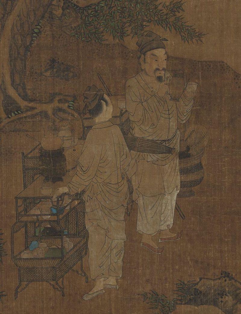 重拾“圍爐煮茶”文化，一起看看故宮藏畫里的“圍爐煮茶”[精制鋼圍爐茶桌](圖9)