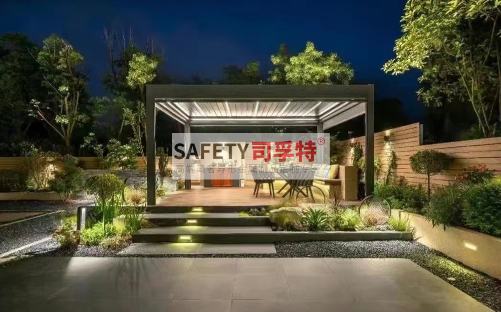 新中式景觀涼亭設(shè)計有哪些注意事項[精致不銹鋼涼亭，鋁藝涼亭](圖1)